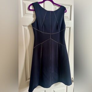 Calvin Klein Navy Fit & Flare Dress – Size 10